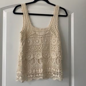 Pins and Needles Lace Tank Blouse